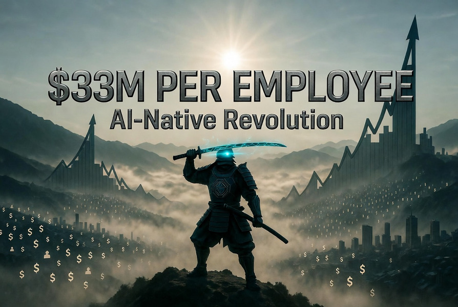 $33M Per Employee: The AI-Native Playbook Crushing Traditional SaaS  