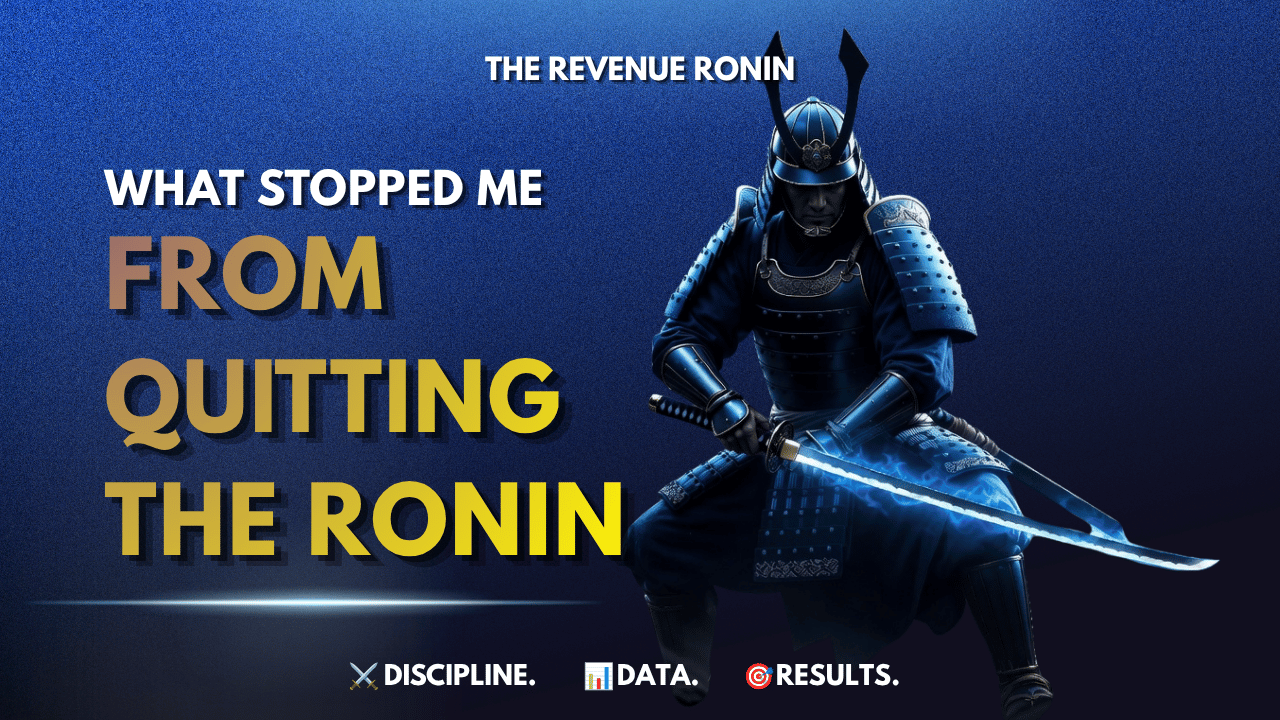 The Day Revenue Went Silent and Why I Refused to Quit The Ronin  